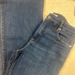 Good American Medium Blue Flare Jeans